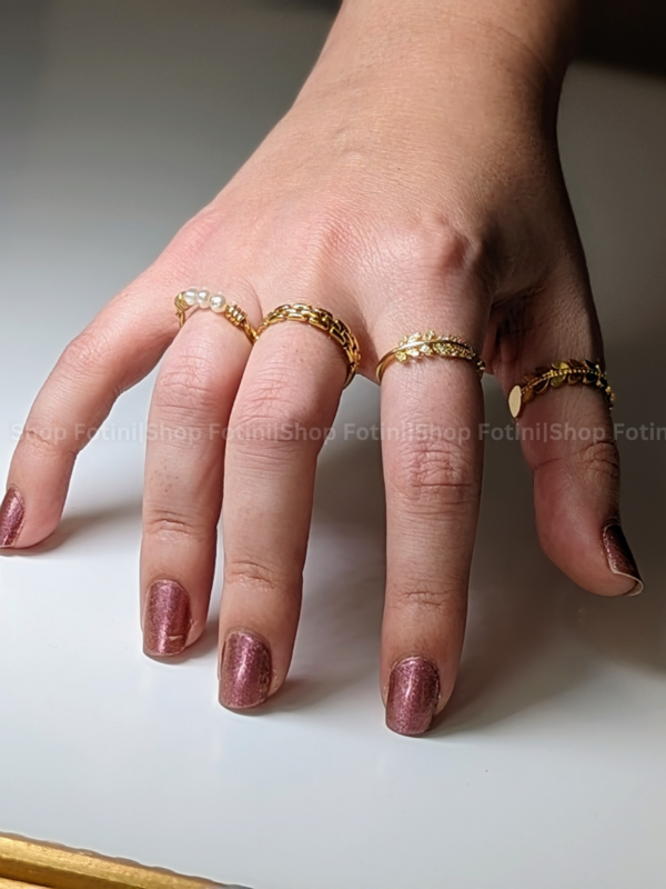 18K Gold Plated Imitation Pearl Ring