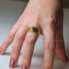 Green Stone Multi Band Ring