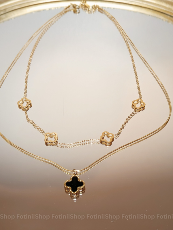 Double Layer Clover Necklace