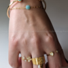 Dangling Star & Pearl Cuff Ring